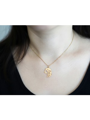 Tabitala TabiTela 8 ayar altın kolye ucu kız GM219 0.5 gr