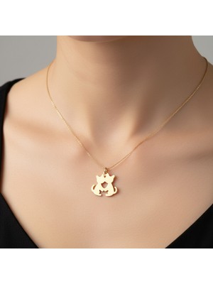Tabitala TabiTela 14 ayar altın kolye ucu kedi GM593 1 gr