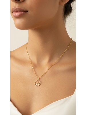 Tabitala TabiTela 14 ayar altın kolye ucu yaprak GM1165 0.5 gr