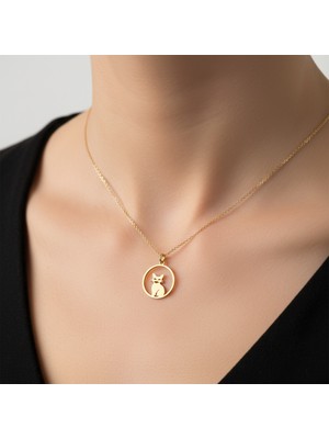 Tabitala TabiTela 14 ayar altın kolye ucu kedi GM585 1 gr