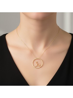 Tabitala TabiTela 14 ayar altın kolye ucu kedi GM522 1 gr