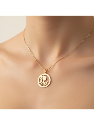 Tabitala TabiTela 8 ayar altın kolye ucu kız GM1052 1 gr