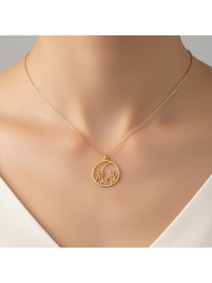 Tabitala TabiTela 8 ayar altın kolye ucu yaprak GM1158 1 gr