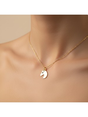 Tabitala TabiTela 14 ayar altın kolye ucu at GM63 1 gr