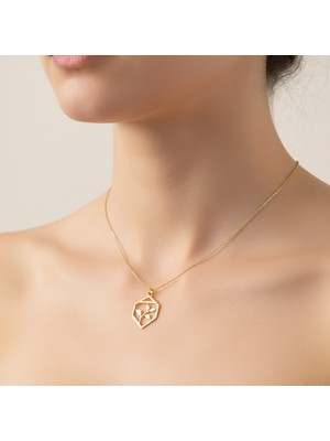 Tabitala TabiTela 14 ayar altın kolye ucu yaprak GM1172 1 gr