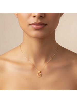 TabiTela 8 ayar altın kolye ucu kedi GM1658 1 gr