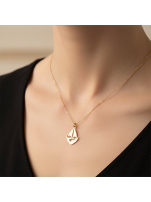 Tabitala TabiTela 14 ayar altın kolye ucu tekne GM451 1 gr