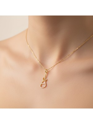 Tabitala Tabitela 8 Ayar Altın Kolye Ucu Gitar GM981 0.5 gr