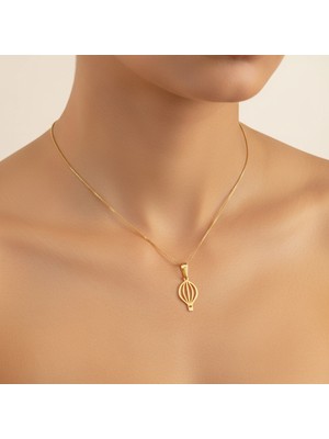 TabiTela 14 ayar altın kolye ucu balon GM1516 0.5 gr