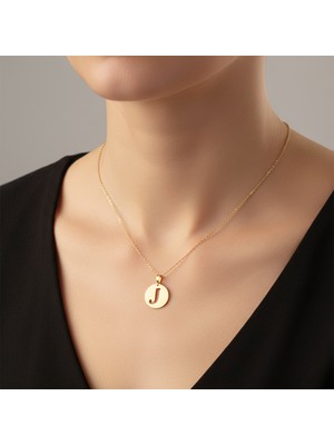 TabiTela 8 ayar altın kolye ucu Harf J   GM2786 1 gr