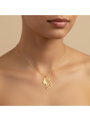 Tabitala TabiTela 14 ayar altın kolye ucu kız GM1065 1 gr