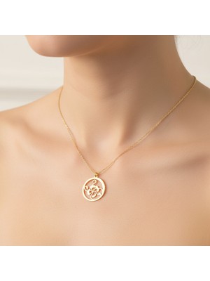 Tabitala TabiTela 8 ayar altın kolye ucu çiçek GM408 1 gr