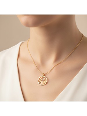 Tabitala TabiTela 14 ayar altın kolye ucu yuvarlak GM896 0.5 gr