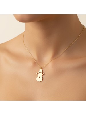 Tabitala TabiTela 14 ayar altın kolye ucu kardan adam GM402 1 gr