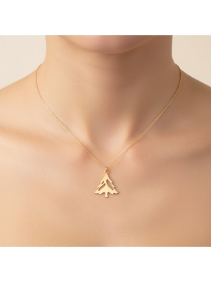 Tabitala TabiTela 14 ayar altın kolye ucu ağaç GM484 0.5 gr