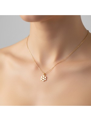 Tabitala TabiTela 8 ayar altın kolye ucu kar tanesi GM248 0.5 gr