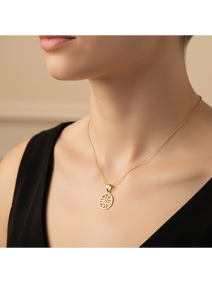 TabiTela 8 ayar altın kolye ucu güzel tasarımlar GM3188 1 gr