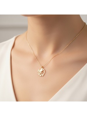 Tabitala TabiTela 8 ayar altın kolye ucu kız GM1042 1 gr