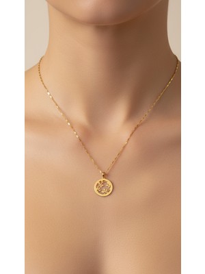 Tabitala TabiTela 8 ayar altın kolye ucu yaprak GM1166 0.5 gr