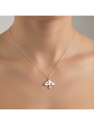 Tabitela 14 Ayar Altın Kolye Ucu Bulut GM2661 0.5 gr