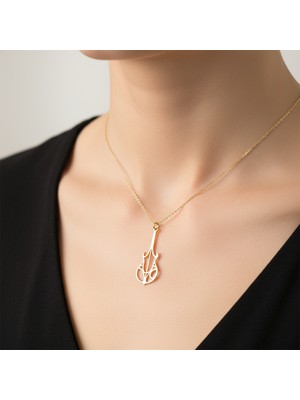 Tabitala TabiTela 14 ayar altın kolye ucu gitar GM975 0.5 gr