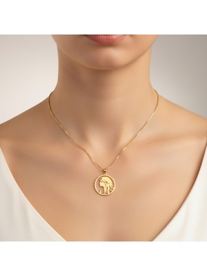 TabiTela 14 ayar altın kolye ucu Başak   GM3149 0.5 gr