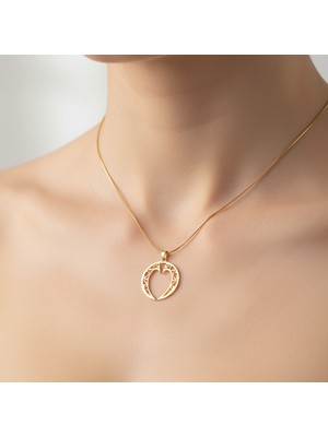 Tabitela 8 Ayar Altın Kolye Ucu Nal   GM3968 0.5 gr