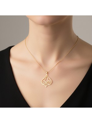 TabiTela 14 ayar altın kolye ucu güzel tasarımlar GM3686 1 gr