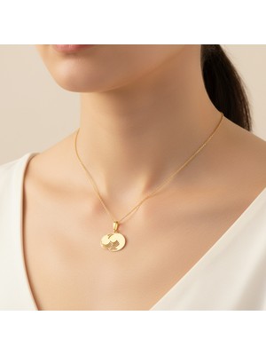 TabiTela 14 ayar altın kolye ucu suşi rulosu   GM5067 1 gr