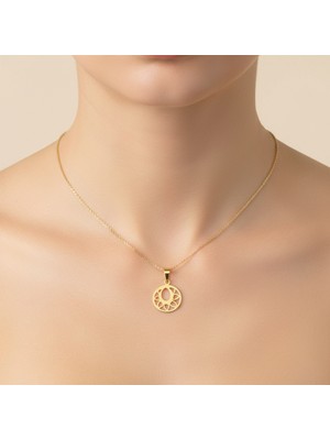 TabiTela 14 ayar altın kolye ucu Horus'un Gözü   GM3653 1 gr