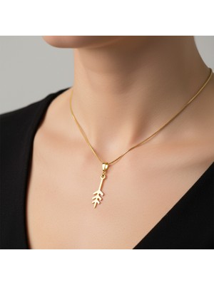 Tabitela 8 Ayar Altın Kolye Ucu Ok   GM4130 0.5 gr