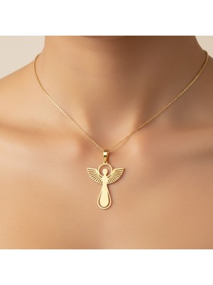 Tabitela 8 Ayar Altın Kolye Ucu Tanrıça Isis   GM4337 1 gr