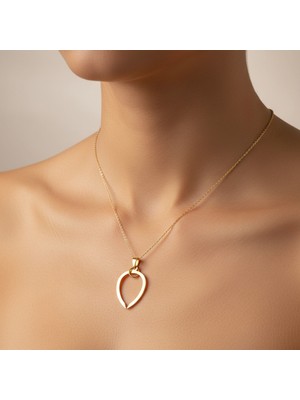 TabiTela 14 ayar altın kolye ucu nal   GM3974 0.5 gr