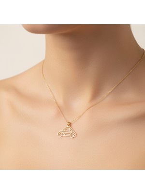 Tabitela 8 Ayar Altın Kolye Ucu Araba GM4475 1 gr