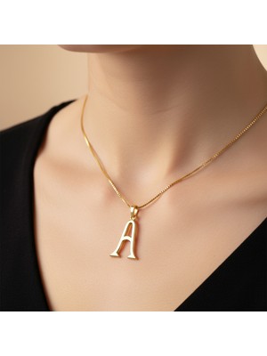 TabiTela 8 ayar altın kolye ucu Harf A   GM2883 0.5 gr