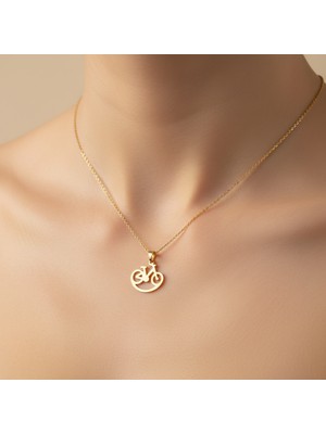 Tabitela 8 Ayar Altın Kolye Ucu Bisiklet   GM4492 1 gr