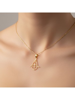 Tabitela 8 Ayar Altın Kolye Ucu Cadı Şapkası   GM4105 1 gr