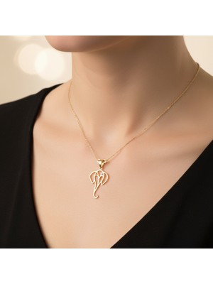 Tabitela 14 Ayar Altın Kolye Ucu Fil GM4589 0.5 gr