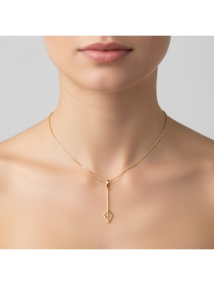 TabiTela 14 ayar altın kolye ucu ok   GM4141 1 gr