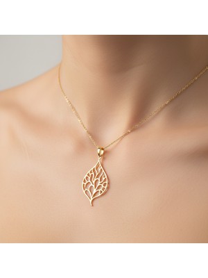 TabiTela 14 ayar altın kolye ucu mercan   GM4216 1 gr