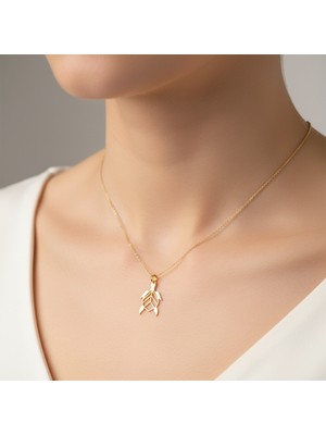 TabiTela 14 ayar altın kolye ucu kaplumbağa   GM5171 1 gr