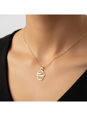 TabiTela 14 ayar altın kolye ucu kapkek   GM3573 1 gr