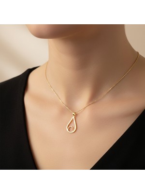 TabiTela 14 ayar altın kolye ucu güzel tasarımlar GM3693 1 gr
