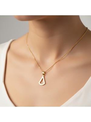 TabiTela 14 ayar altın kolye ucu üçgen   GM3636 1 gr
