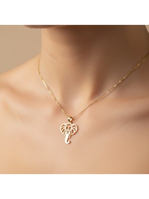 Tabitela 14 Ayar Altın Kolye Ucu Fil GM4594 1 gr