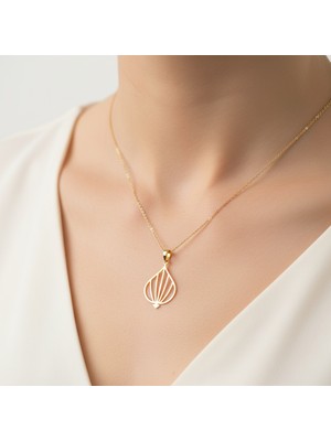 Tabitela 14 Ayar Altın Kolye Ucu Deniz Kabuğu   GM5018 1 gr