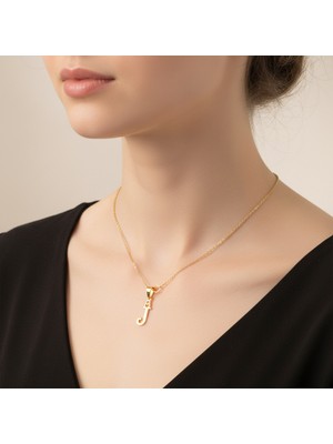 TabiTela 8 ayar altın kolye ucu Harf J   GM6089 0.5 gr