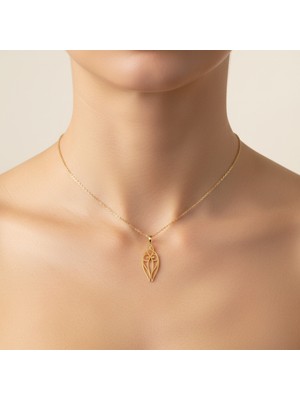 Tabitela 8 Ayar Altın Kolye Ucu Tarak ve Makas   GM3838 0.5 gr