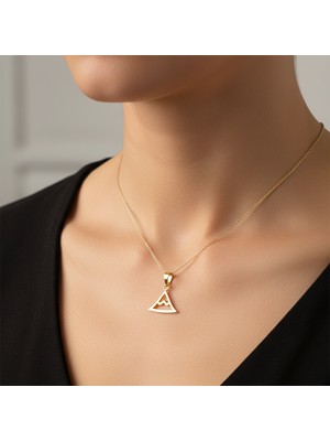 Tabitela 14 Ayar Altın Kolye Ucu Dağ GM4763 0.5 gr