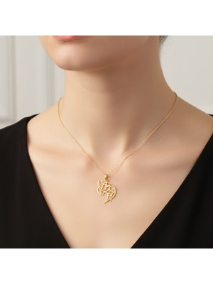 TabiTela 14 ayar altın kolye ucu gergedan GM4926 0.5 gr